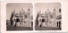 Italy, Venice, St. Mark's Basilica, side facade, vintage print, ca.1900, S picture