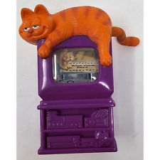 Garfield The Movie Toy Purple TV Orange Cat Spinning Image Burger King picture