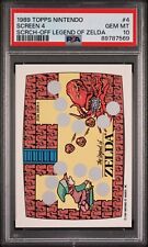 1989 Topps Nintendo Scratch-Off The Legend Of Zelda PSA 10 Screen #4 Tough Icon picture