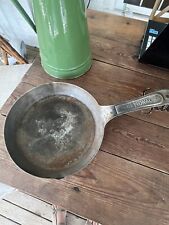 Vintage ‘40’s “NATIONAL #08” Skillet Cowboy Camp Frying Pan 11” Cold Handle 17” picture