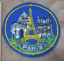 PARIS Vintage Patch Badge Eiffel Tower FRANCE Resort Souvenir Travel Ecusson picture