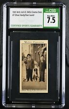1931 W.D. & H.O. WILLS CINEMA STARS-3RD SERIES #7 LAUREL & HARDY CSG 7.5 NM+ picture