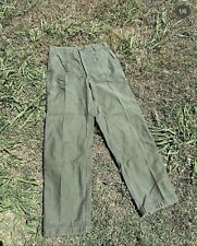 Vintage OG 107 Fatigue Trousers Military Pants 1960s Dark Green 36 X 35 picture