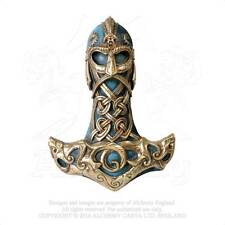 Alchemy Gothic Vault Thors Hammer Mollnir God of Thunder Norse Wall Sculpture picture