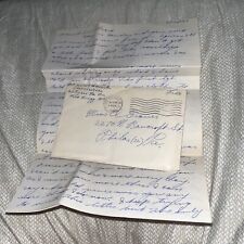 3 1944 WWII Fort Bragg PFC Love Letters Going Overseas Someplace Wanting Fight picture