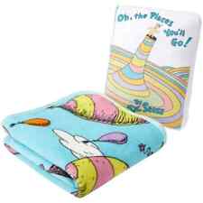DR SEUSS OH THE PLACES YOU'LL GO THROW AND PILLOW picture