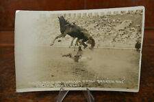 Antique RPPC Chuck Wilson Thrown From Broken Box Rodeo Horse Postcard Doubleday picture