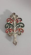 A Vintage  Trivet  Tree Shaped  Multicolored  Preowned picture
