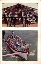 Postcard Navy Military Soldiers Recreation Hour and A Liberty Party picture