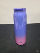 NWT Starbucks Holiday 2023 Purple & Pink Glitter Sheen Ombre Gradient Bottle  picture