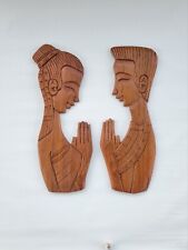 Vintage Hand Carved Wood Wall Art 15