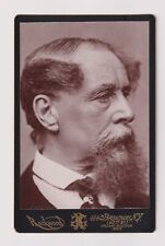 Charles Dickens Cabinet size photograph by Rockwood  - Superb Condition picture