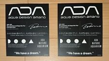 ADA Lab Limited Black Color Sticker x 2 Aqua Design Amano Laboratory picture