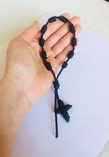 Knotted Rosary Bracelet -Black BUY TWO GET ONE FREE Limited Offer(USA Seller) picture