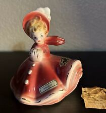 Vintage Josef Original January Birthday Girl Of The Month With Muff. 1960’s. Red picture