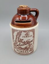 Vintage Miniature Jamaica Rum Crock Bottle Coin Bank 4.5