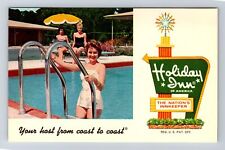 Tifton GA-Georgia, Holiday Inn, Pool, Advertisement, Antique, Vintage Postcard picture