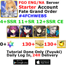 [ENG/NA][INST] FGO / Fate Grand Order Starter Account 4+SSR 130+Tix  #4FCH picture