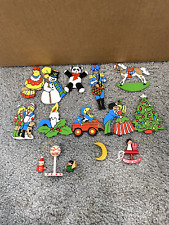 Lot of 13 Hand Painted Wooden Christmas Ornaments picture