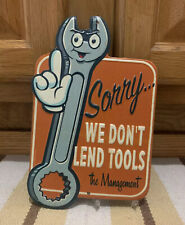 Don’t Lend Tools Metal Sign Vintage Style Wall Decor Management Parts Garage Gas picture
