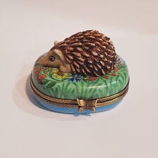 Limoges Trinket Box Hedgehog Rare picture
