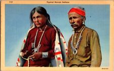 Vintage Postcard Typical Navaho Indians Man & Woman                        C-516 picture