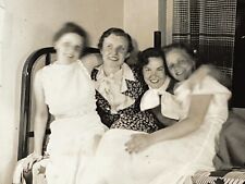 OD Photograph Group Women Four 1930's Portrait Embrace Friends picture
