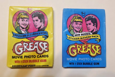 LOT OF (2) TWO - 1978 TOPPS GREASE MOVIE TRADING CARDS PACKS - OPENED / NO GUM picture
