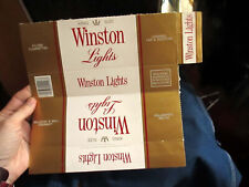 Vintage 70s Winston Lights Flat Carton Cigarette Box picture