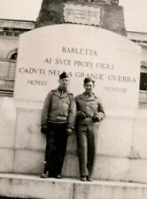 1940s Military Soldiers Men WWII Barletta AI SVOI Prodi Figli Snapshot Photo picture