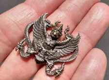 Brass metal Garuda bird statue amulet Thailand np65 picture