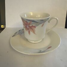 Vintage Silverie Fine China Floral Tea Cup & Saucer picture