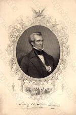 JAMES K. POLK 11th US President Cabinet Card Photograph Autograph Repro picture