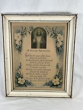 VTG ATQ 1930’s A House Blessing Print By C. Bosseron Chambers, Edward Gross Co. picture