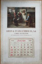 Pittsburgh, PA 1919 Lumber Advertising Calendar / 14x22 Poster: WWI Image picture