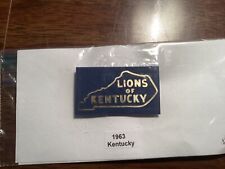 Lions Club Pins - Kentucky 1963 Plastic picture
