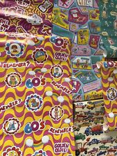 Vintage 60’s 70’s Poster Wrapping Paper Style, Vintage Nostalgia Wrappers picture