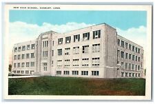 c1950's New High School campus Building Entrance View Stairs Danbury CT Postcard picture