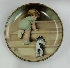 ON THE UP AND UP COLLECTOR PLATE BY BESSIE PEASE GUTMANN HAMILTON  1986 picture