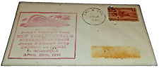1941 NEW YORK CENTRAL NYC JAMES WHITCOMB RILEY FIRST TRIP SOUVENIR ENVELOPE C picture