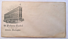 Antique Envelope Letterhead St. Helens Hotel Chehalis Washington picture