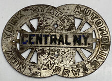1923 New York State Automobile Assn Central NY Chauffeur License Tag picture