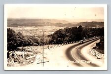 Vintage RPPC Photo Postcard Lincoln Highway & McConnellsburg PA Aerial picture