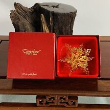 Camerlane 24kt golf finish 3D Snowflake Christmas ornament picture