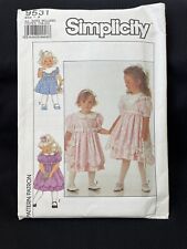 Vintage Simplicity Pattern 9531 Dress & Purse Sizes 3-6 Uncut New Old Stock 1989 picture
