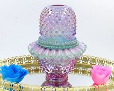 Hobnail Glass 3 Piece Fairy Lamp Light Signed Shelley Fenton picture