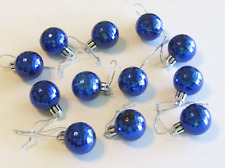 Faceted Mini Balls Christmas Ornaments Decorations Blue 1