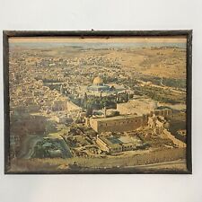 Judaica - Vintage Offset Print : GORGEOUS Temple Mount, Jerusalem Har Habayit picture