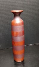 Vintage MCM Bombay Co Porcelain Vase Matte/Shiney Striped picture
