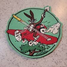 WW 2 US Army Air Force 158th Liaison Squadron Vintage Wool Patch w/ Buggs Bunny picture